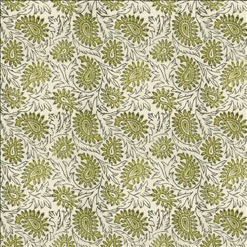 Kasmir Fabrics Swansea Leaf Olive Fabric 